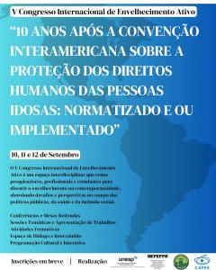 V CONGRESSO INTERNACIONAL DE ENVELHECIMENTO ATIVO
